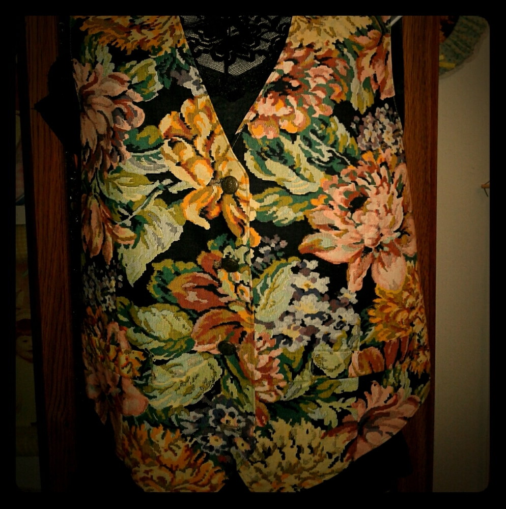Ladies Multi Colored Floral Vest
